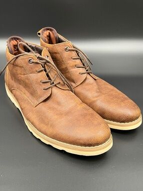 Madden by Steve Madden Men's Bulit Chukka Ankle Boots Size 12M Brown Lace up